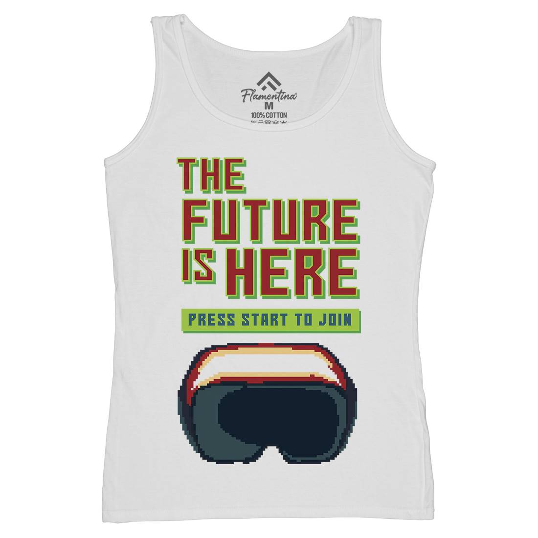 The Future Is Here Womens Organic Tank Top Vest Geek B967