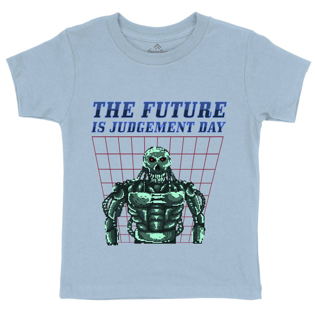 The Future Is Judgement Day Kids Crew Neck T-Shirt Horror B968