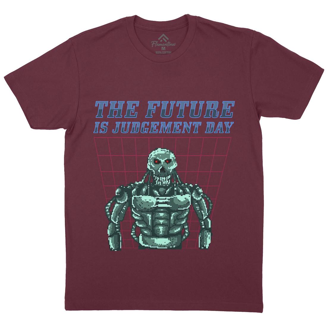 The Future Is Judgement Day Mens Crew Neck T-Shirt Horror B968