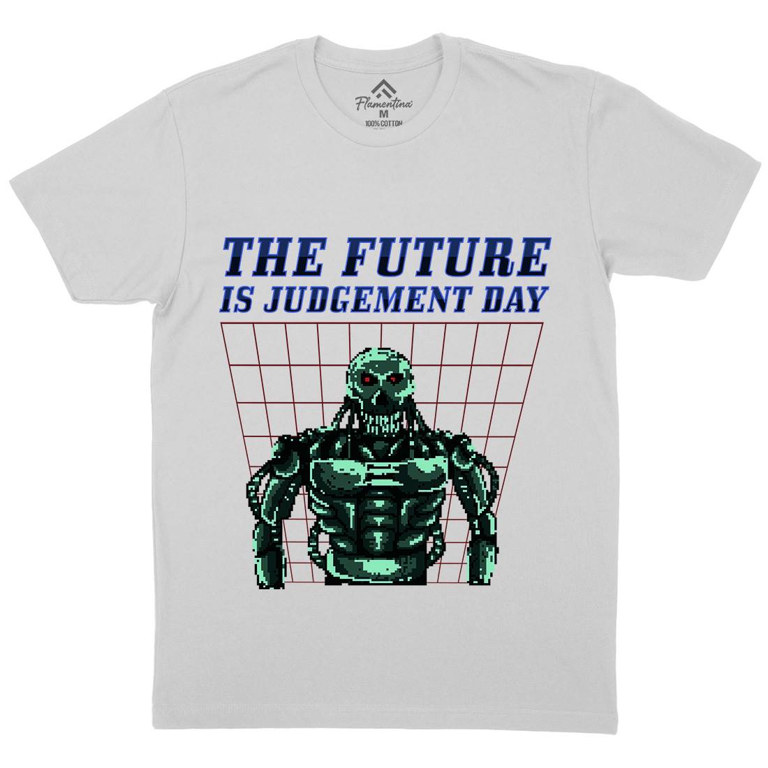 The Future Is Judgement Day Mens Crew Neck T-Shirt Horror B968