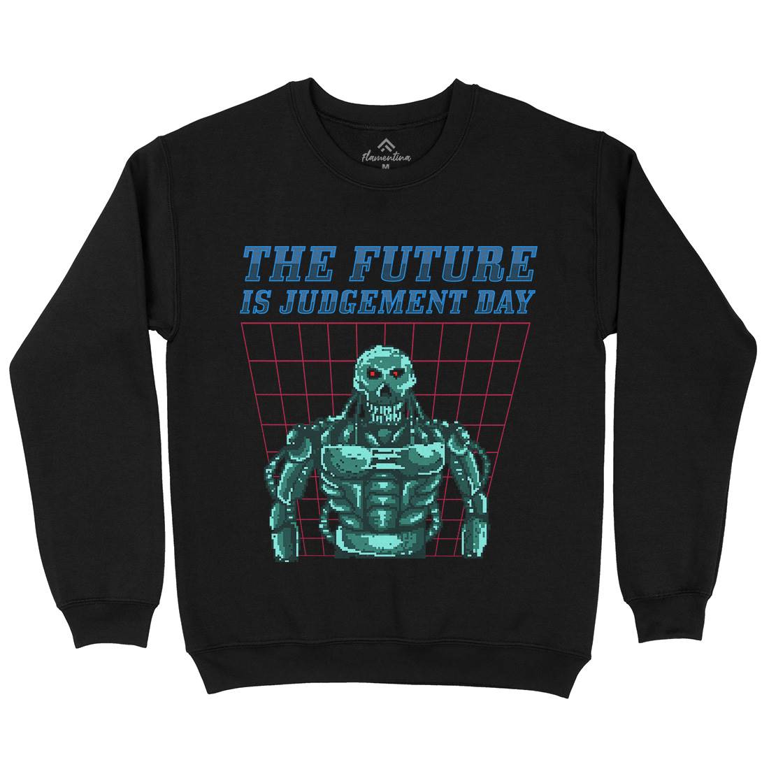 The Future Is Judgement Day Mens Crew Neck Sweatshirt Horror B968