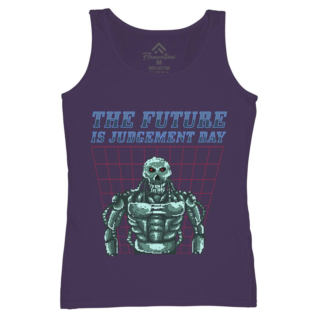 The Future Is Judgement Day Womens Organic Tank Top Vest Horror B968
