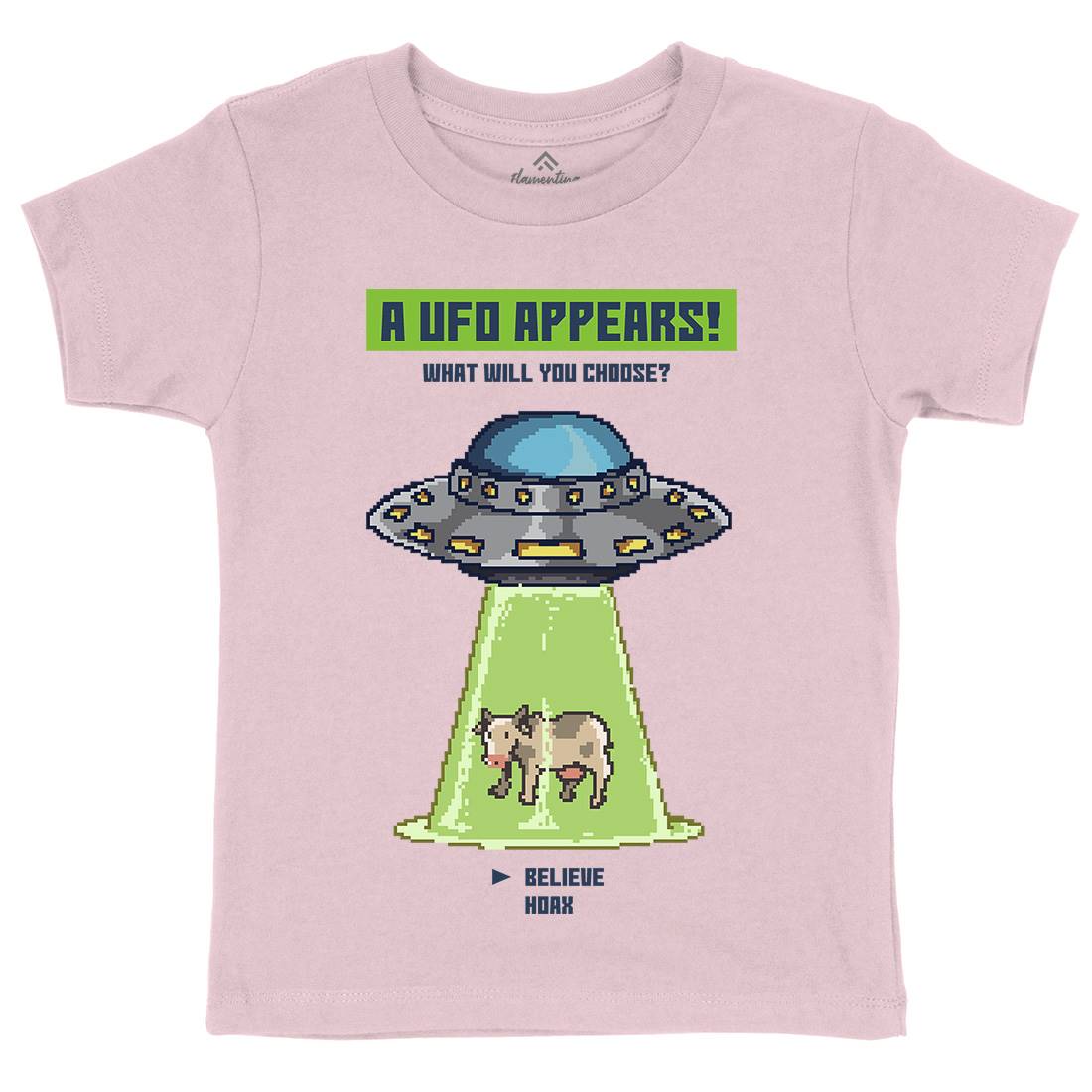 The Ufo Paradox Kids Organic Crew Neck T-Shirt Space B969