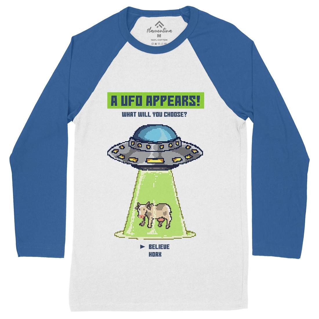 The Ufo Paradox Mens Long Sleeve Baseball T-Shirt Space B969