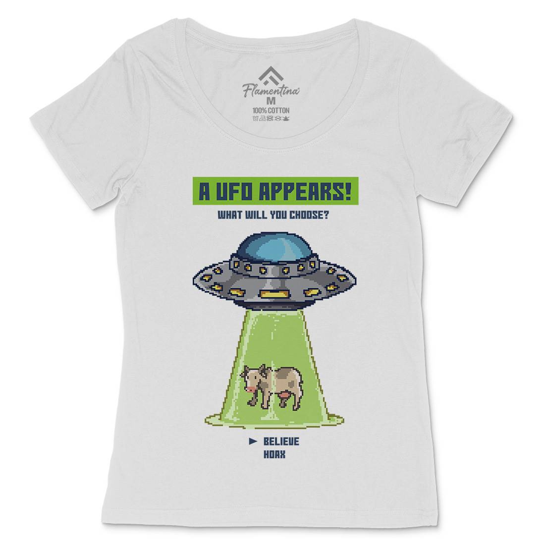 The Ufo Paradox Womens Scoop Neck T-Shirt Space B969