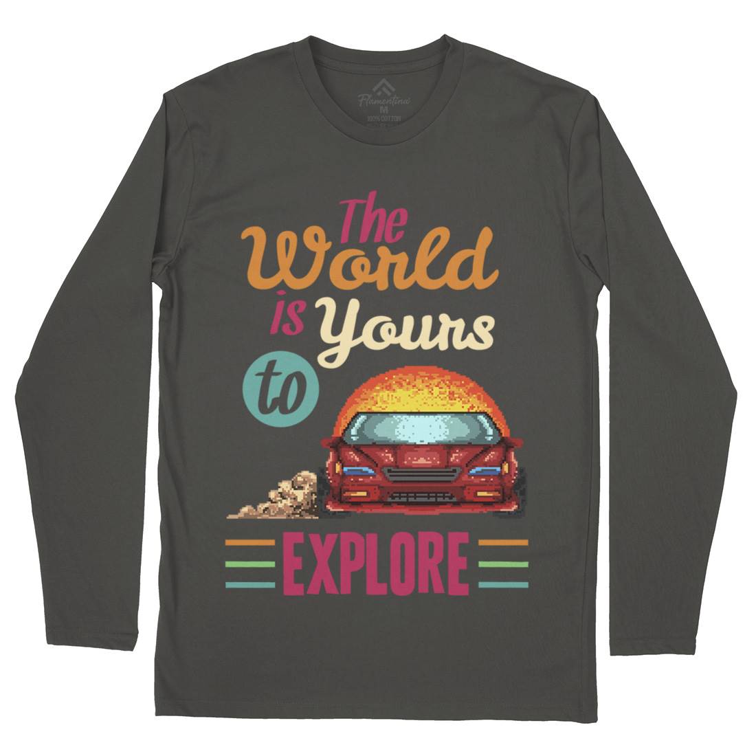 The World Is Yours To Explore Mens Long Sleeve T-Shirt Cars B970