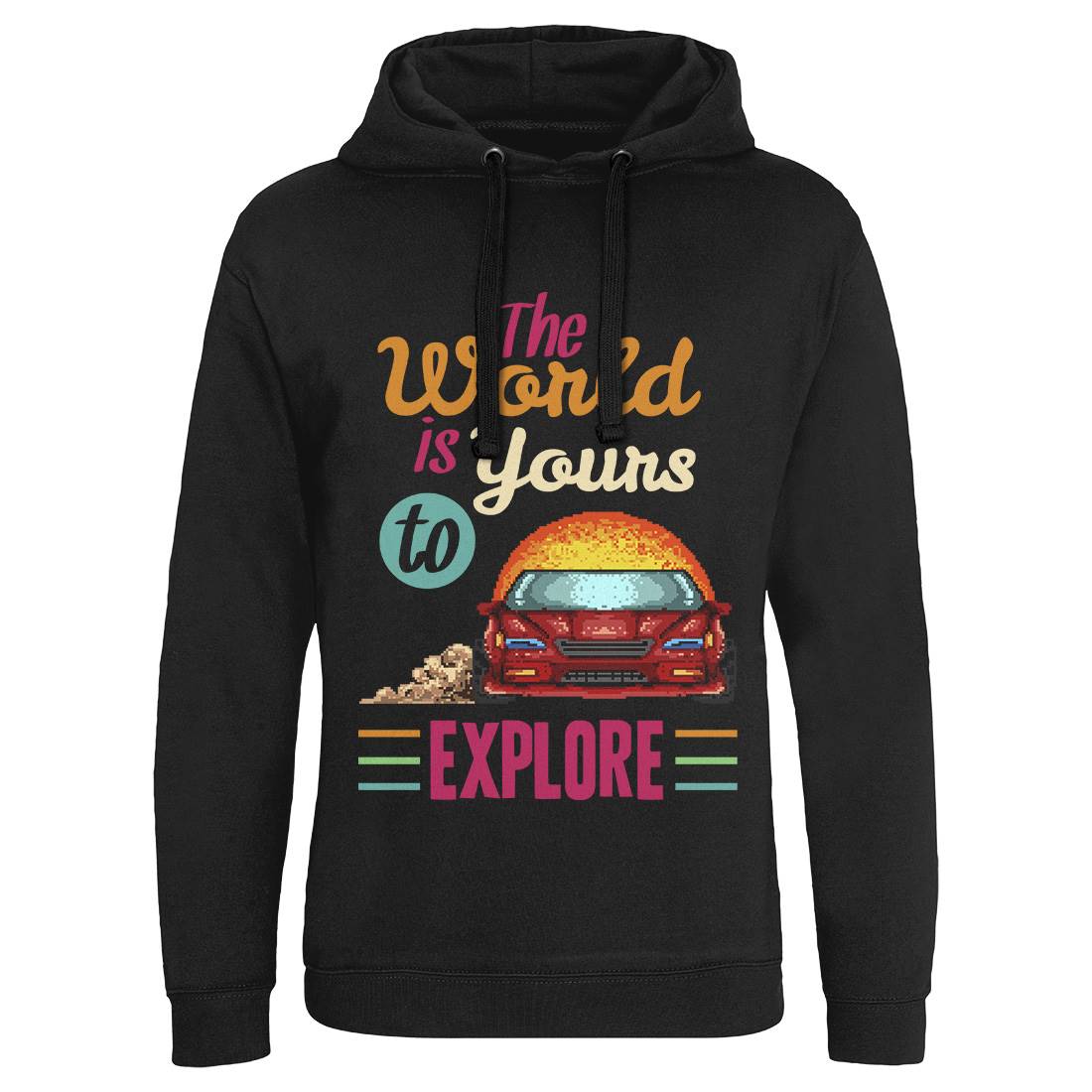 The World Is Yours To Explore Mens Hoodie Without Pocket Cars B970