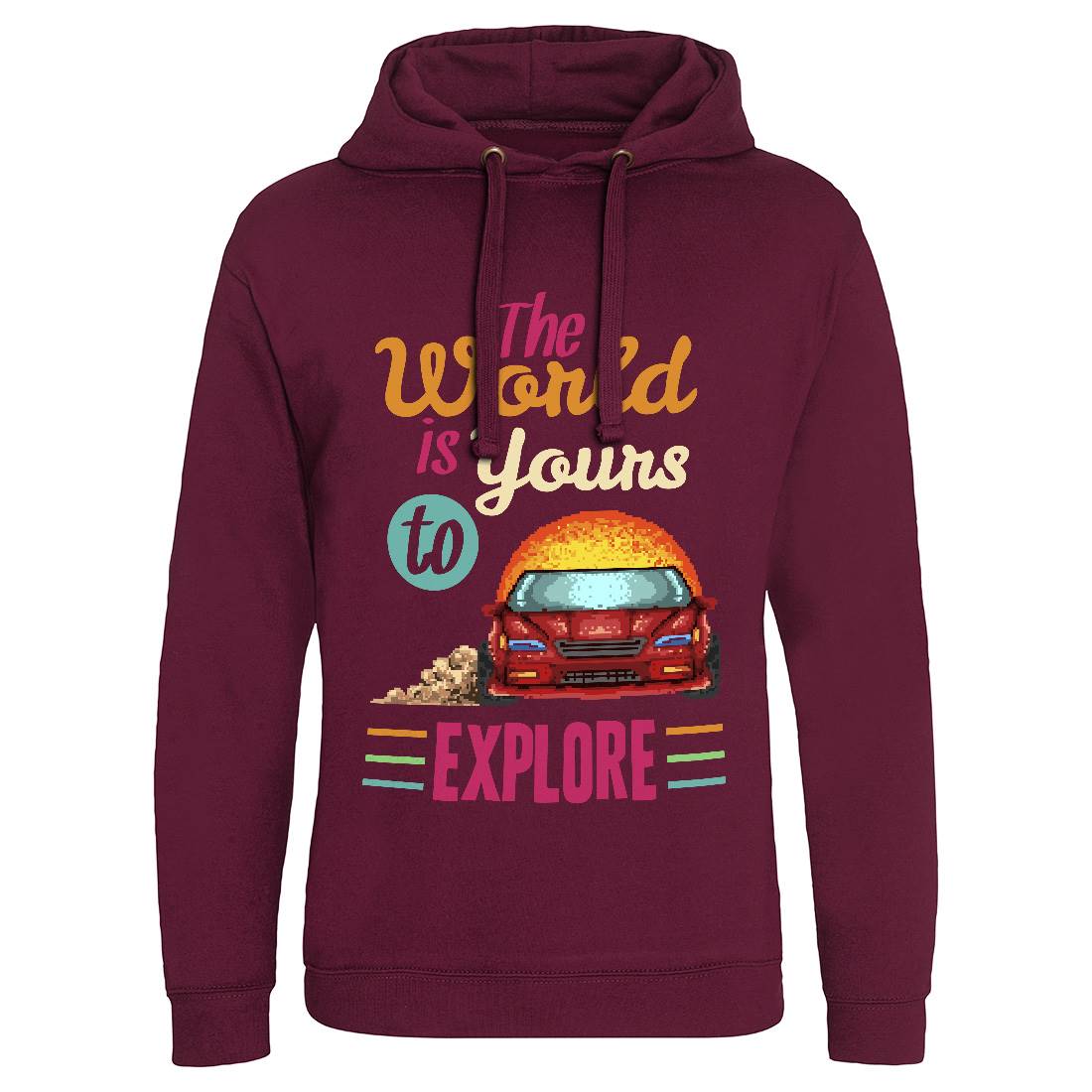The World Is Yours To Explore Mens Hoodie Without Pocket Cars B970