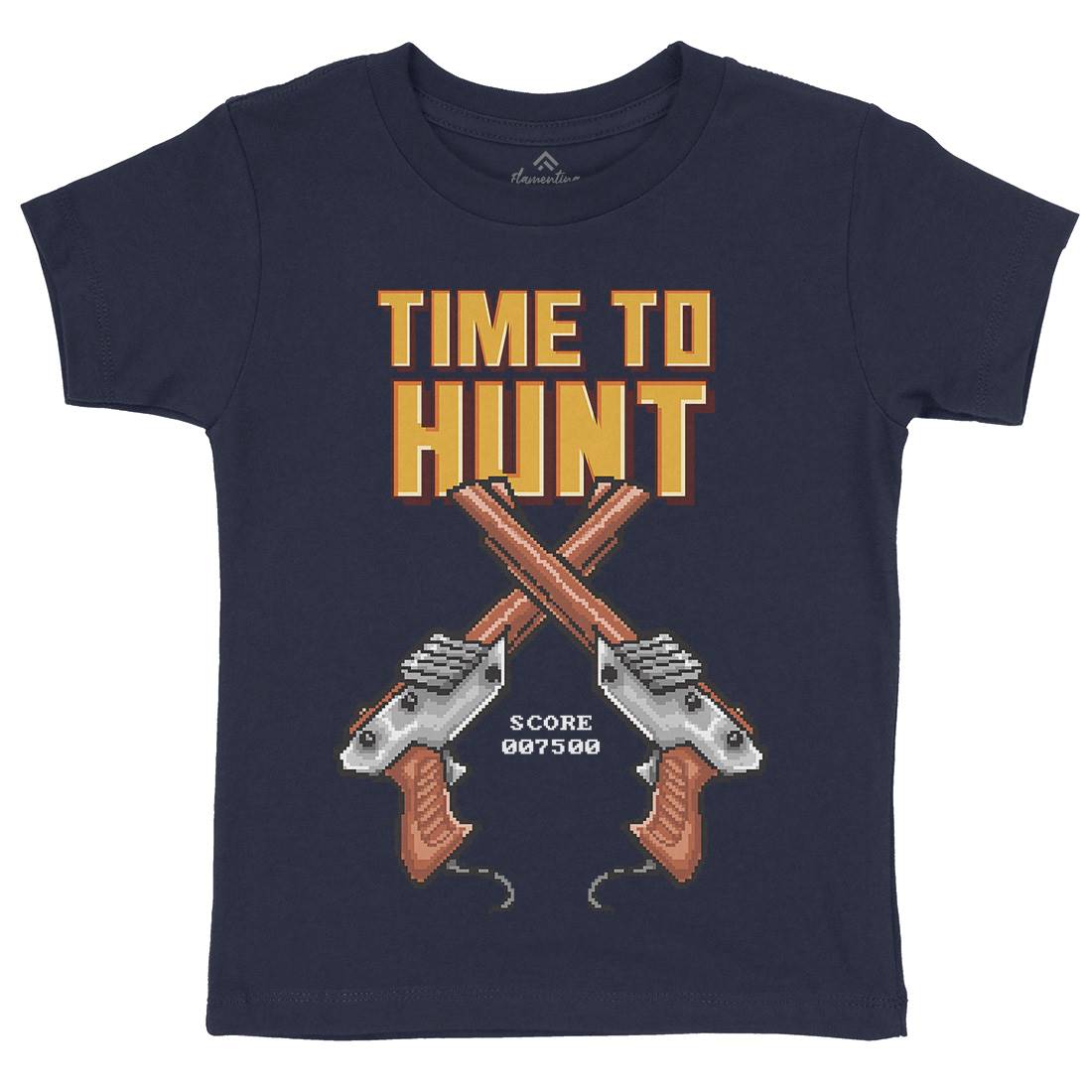 Time To Hunt Kids Organic Crew Neck T-Shirt Geek B971