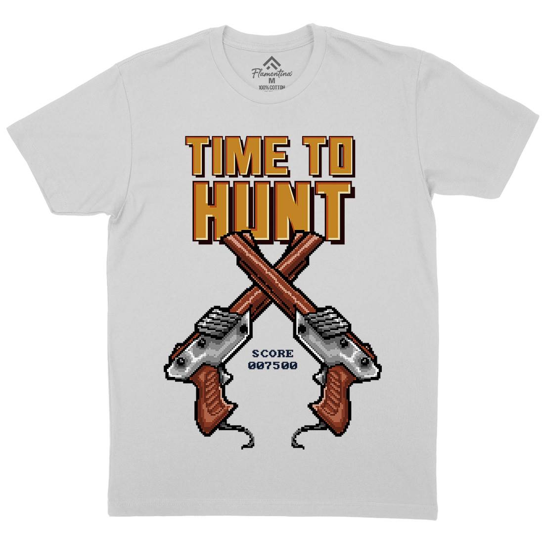 Time To Hunt Mens Crew Neck T-Shirt Geek B971