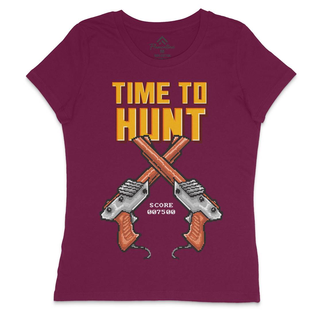 Time To Hunt Womens Crew Neck T-Shirt Geek B971
