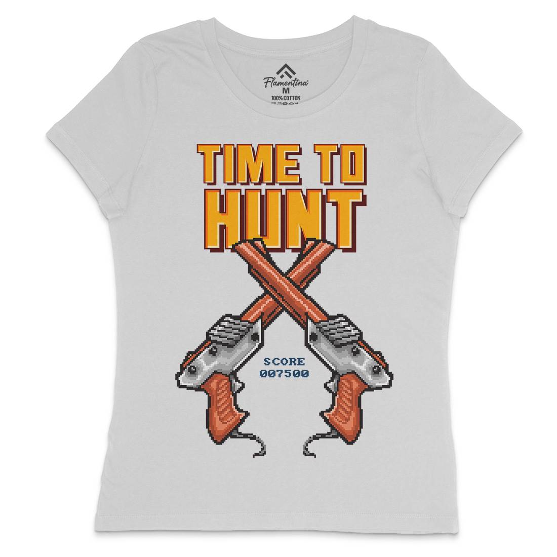 Time To Hunt Womens Crew Neck T-Shirt Geek B971