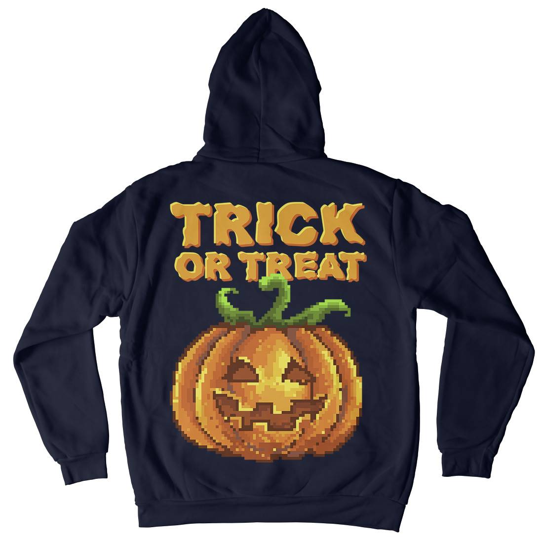 Trick Or Treat Halloween Jack O Lantern Mens Hoodie With Pocket Horror B972