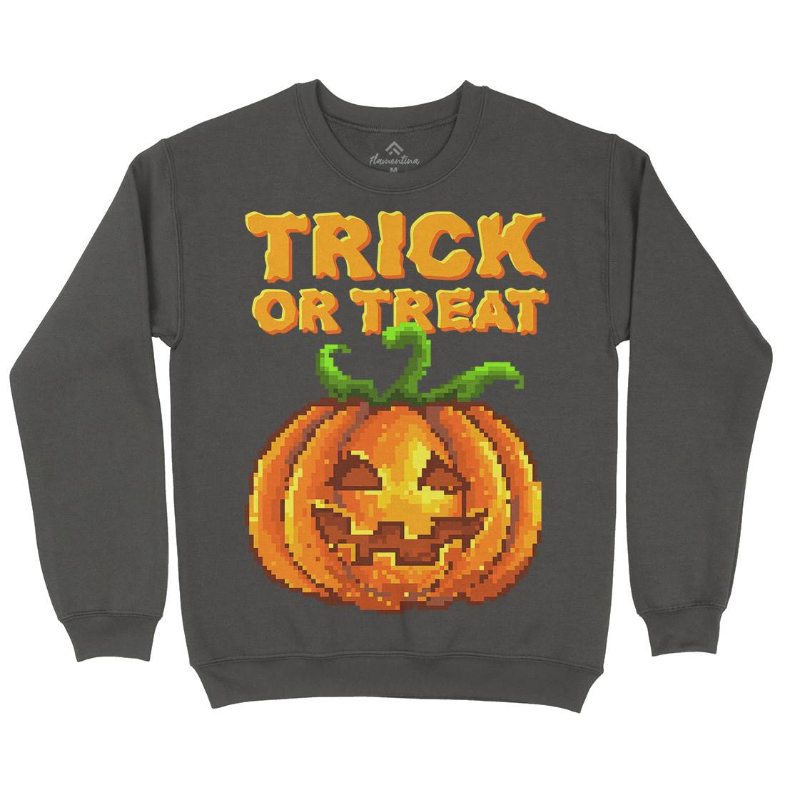 Trick Or Treat Halloween Jack O Lantern Kids Crew Neck Sweatshirt Horror B972