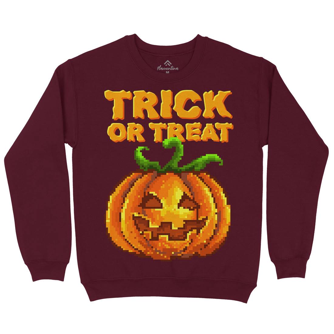 Trick Or Treat Halloween Jack O Lantern Mens Crew Neck Sweatshirt Horror B972