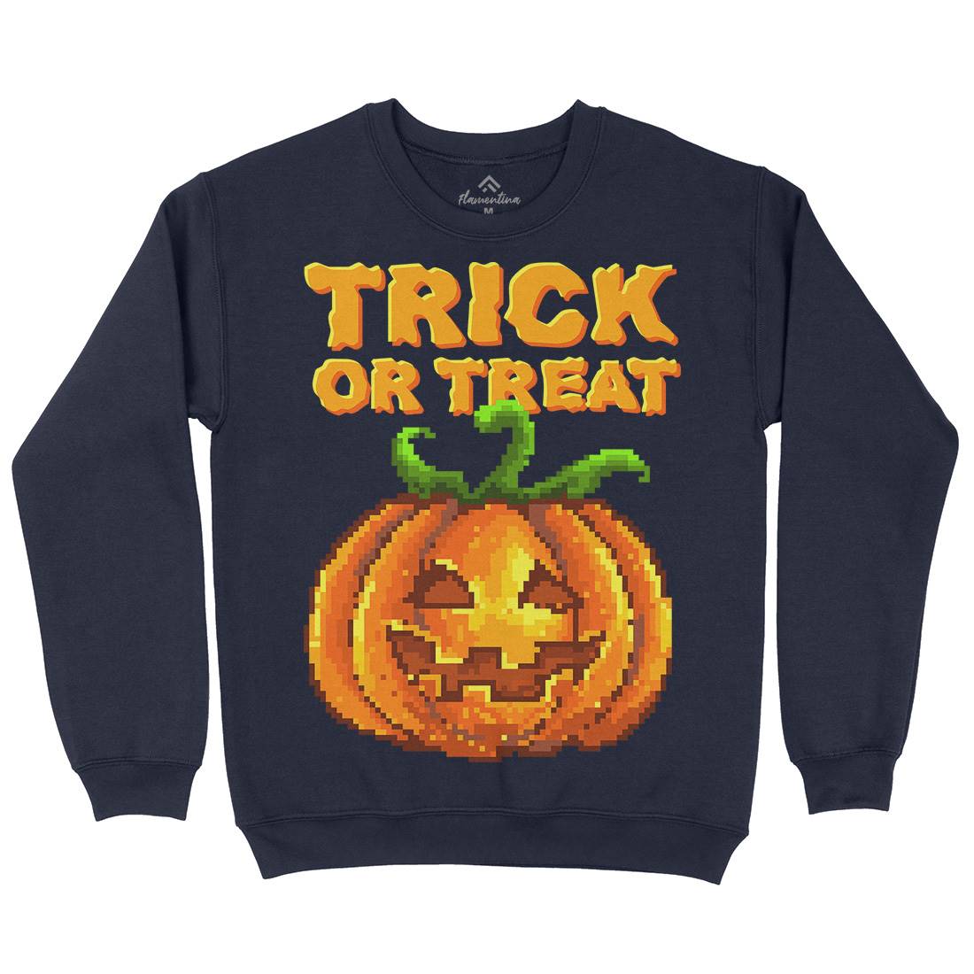 Trick Or Treat Halloween Jack O Lantern Kids Crew Neck Sweatshirt Horror B972