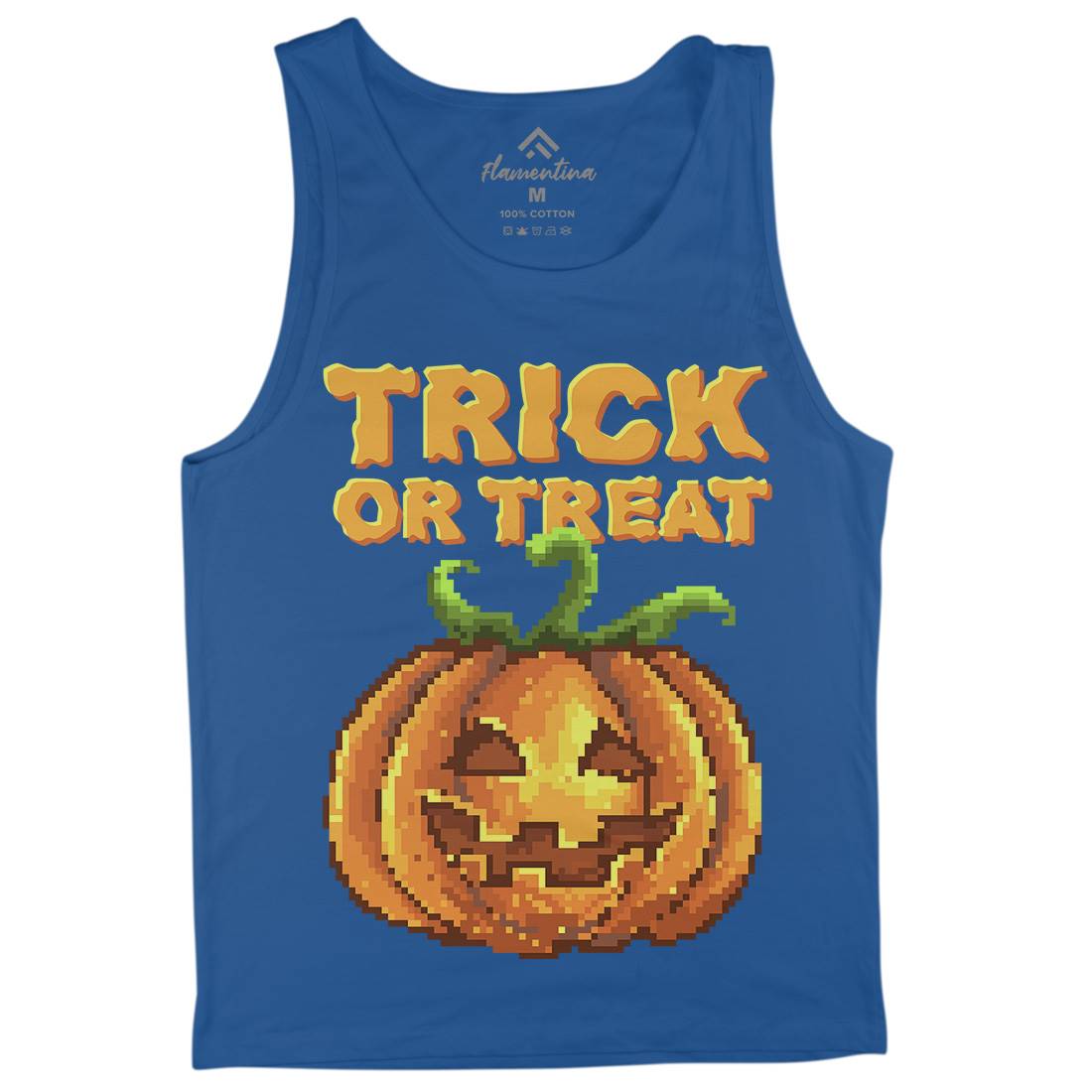 Trick Or Treat Halloween Jack O Lantern Mens Tank Top Vest Horror B972