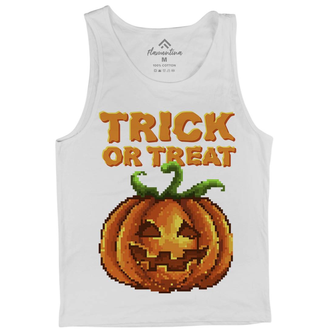 Trick Or Treat Halloween Jack O Lantern Mens Tank Top Vest Horror B972