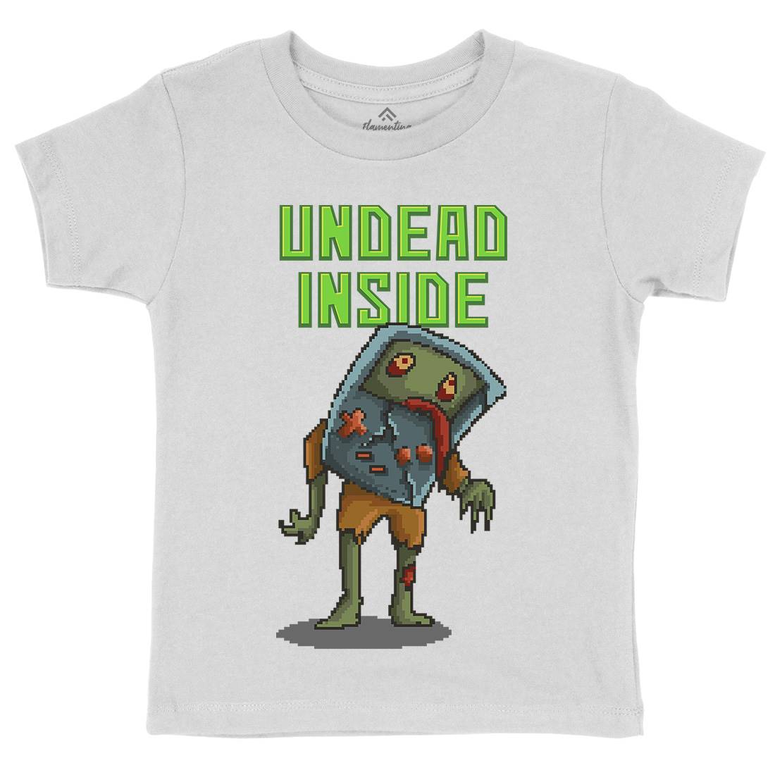 Undead Inside Kids Crew Neck T-Shirt Geek B973