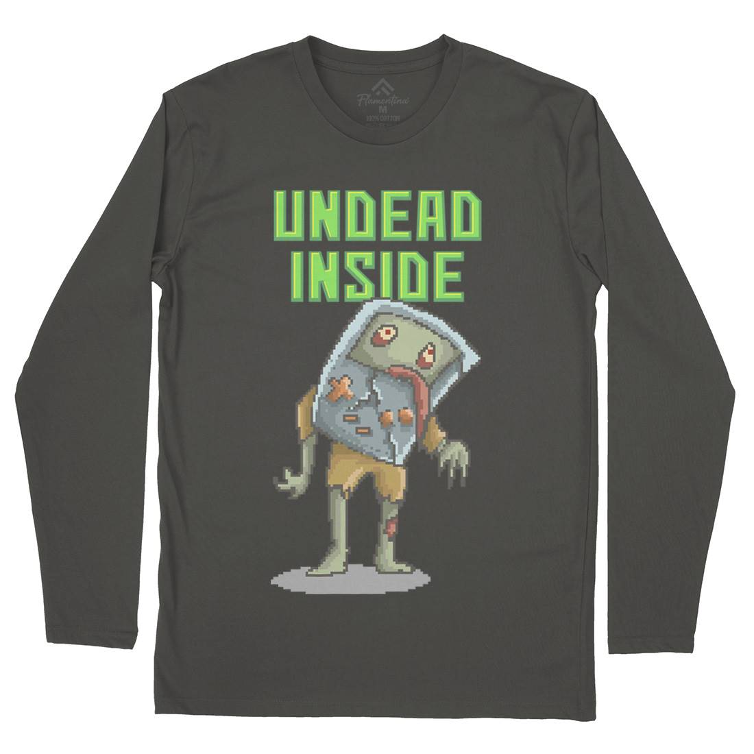 Undead Inside Mens Long Sleeve T-Shirt Geek B973