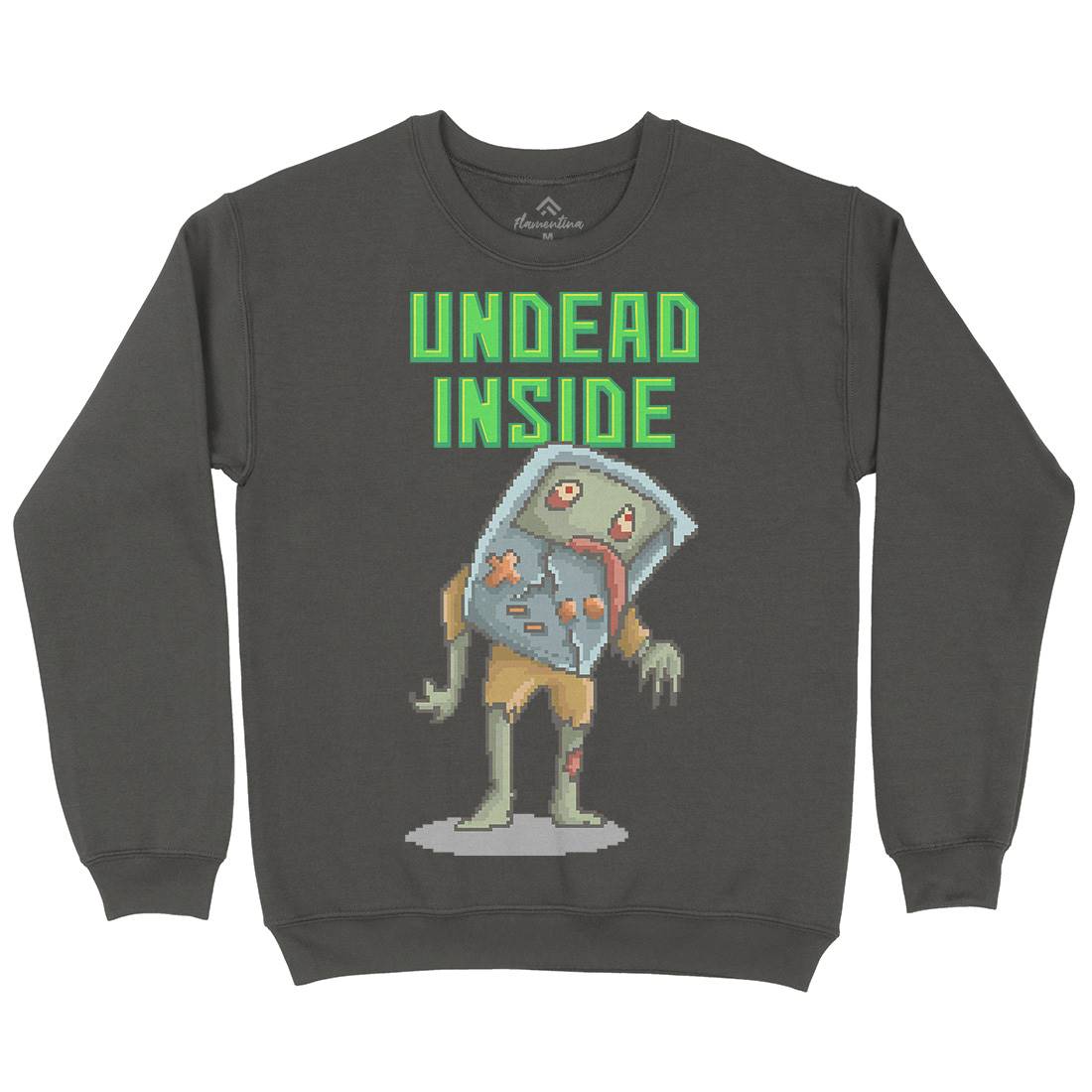 Undead Inside Mens Crew Neck Sweatshirt Geek B973