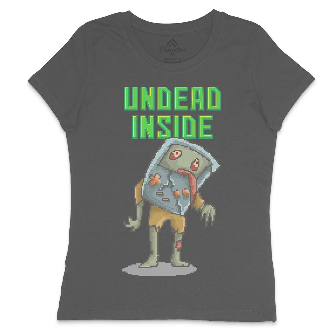 Undead Inside Womens Crew Neck T-Shirt Geek B973