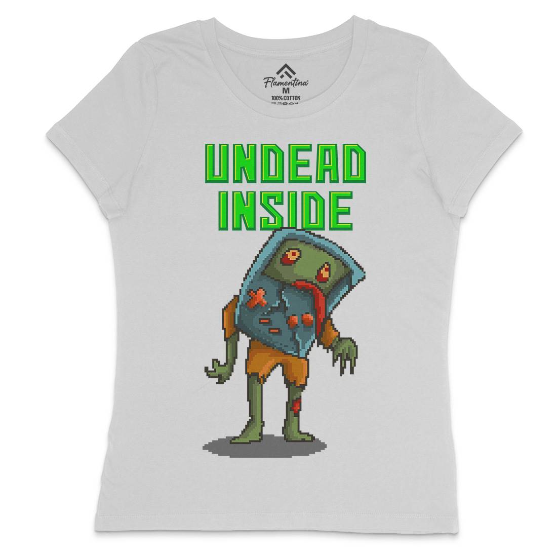 Undead Inside Womens Crew Neck T-Shirt Geek B973