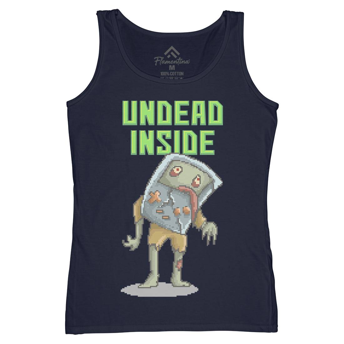 Undead Inside Womens Organic Tank Top Vest Geek B973