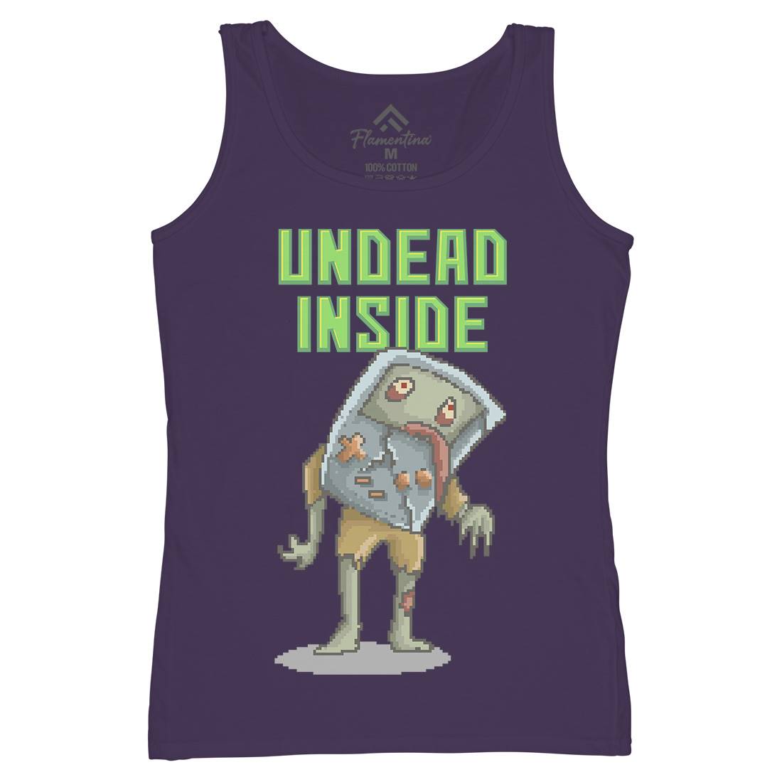 Undead Inside Womens Organic Tank Top Vest Geek B973