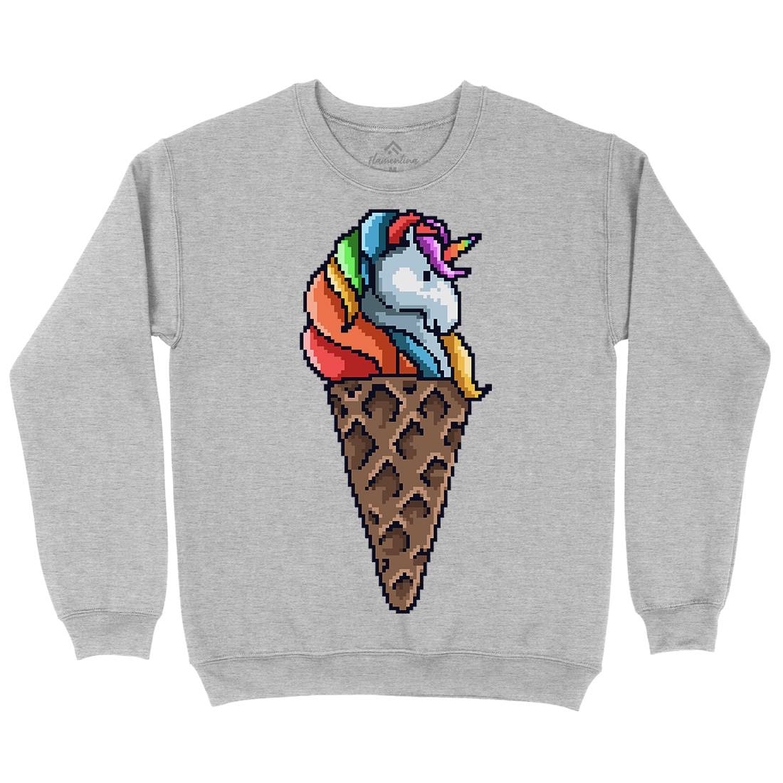 Unicorn Cone Kids Crew Neck Sweatshirt Food B974