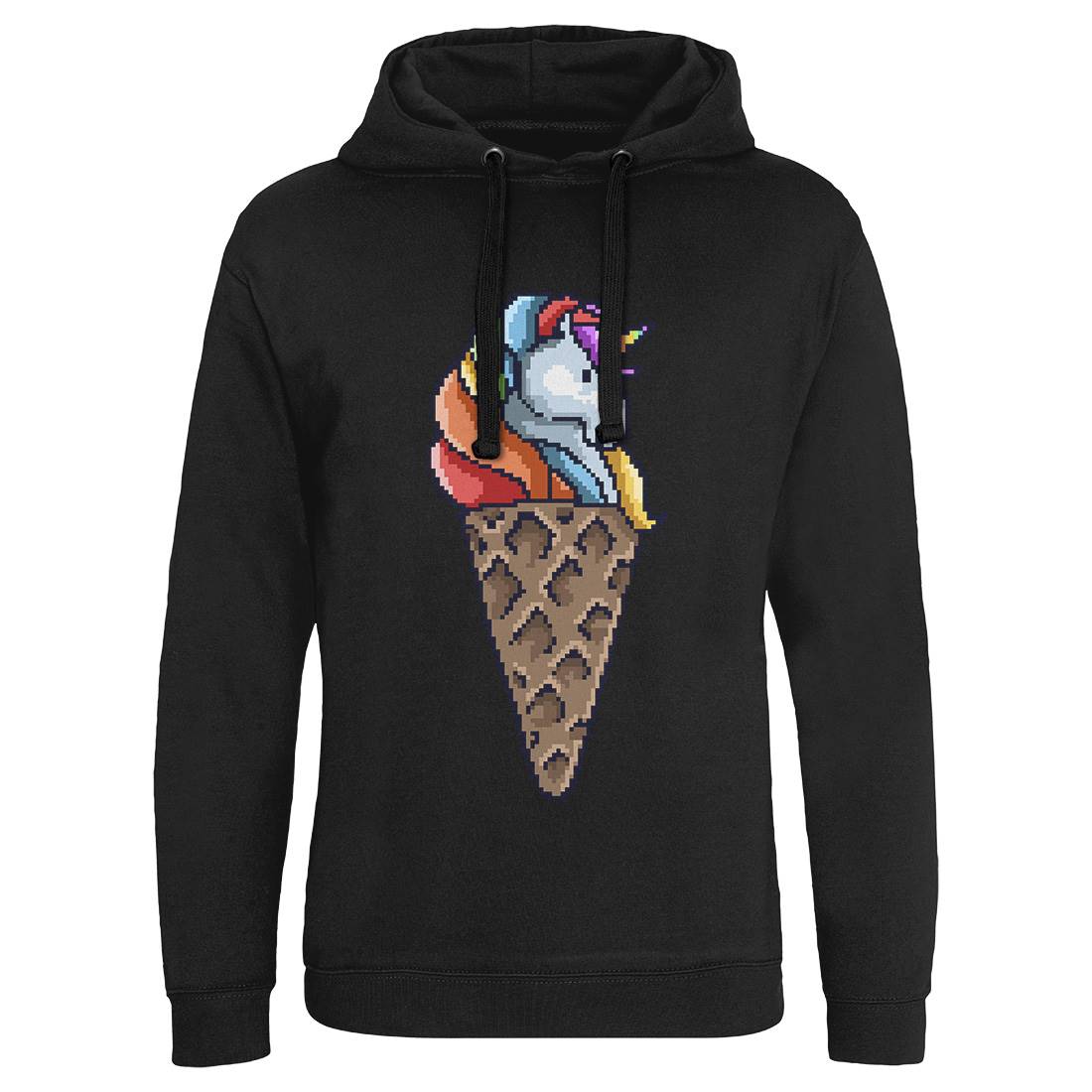 Unicorn Cone Mens Hoodie Without Pocket Food B974