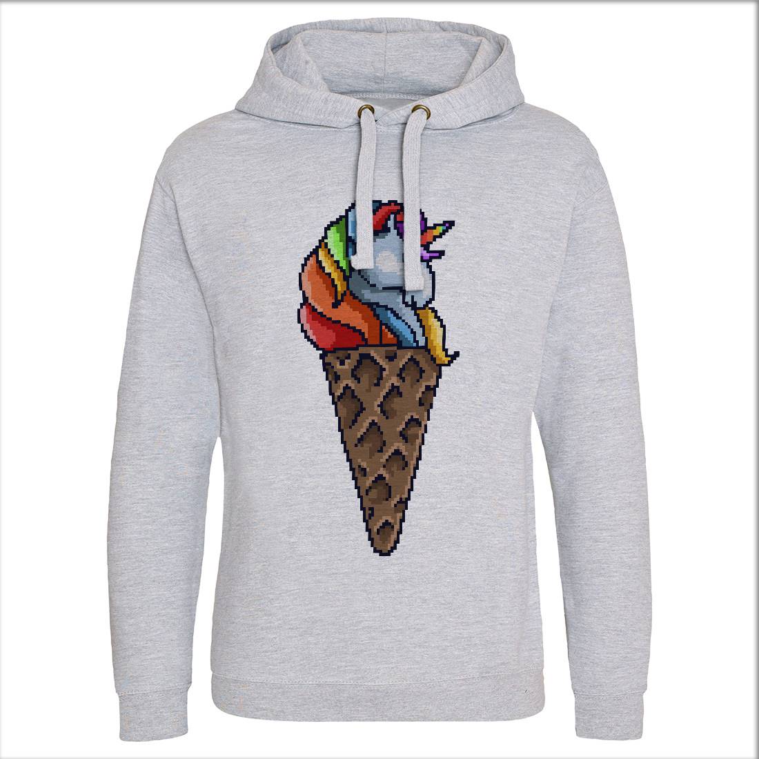 Unicorn Cone Mens Hoodie Without Pocket Food B974