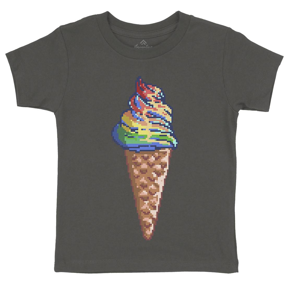 Unicream Unicorn Ice Cream Kids Organic Crew Neck T-Shirt Food B976