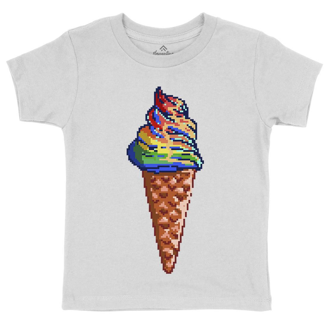 Unicream Unicorn Ice Cream Kids Crew Neck T-Shirt Food B976