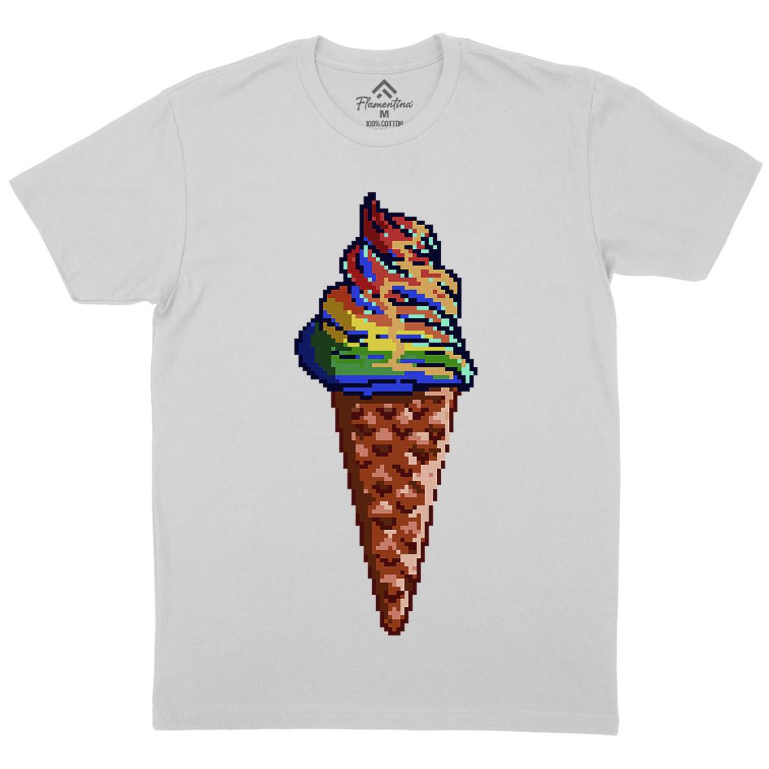 Unicream Unicorn Ice Cream Mens Crew Neck T-Shirt Food B976