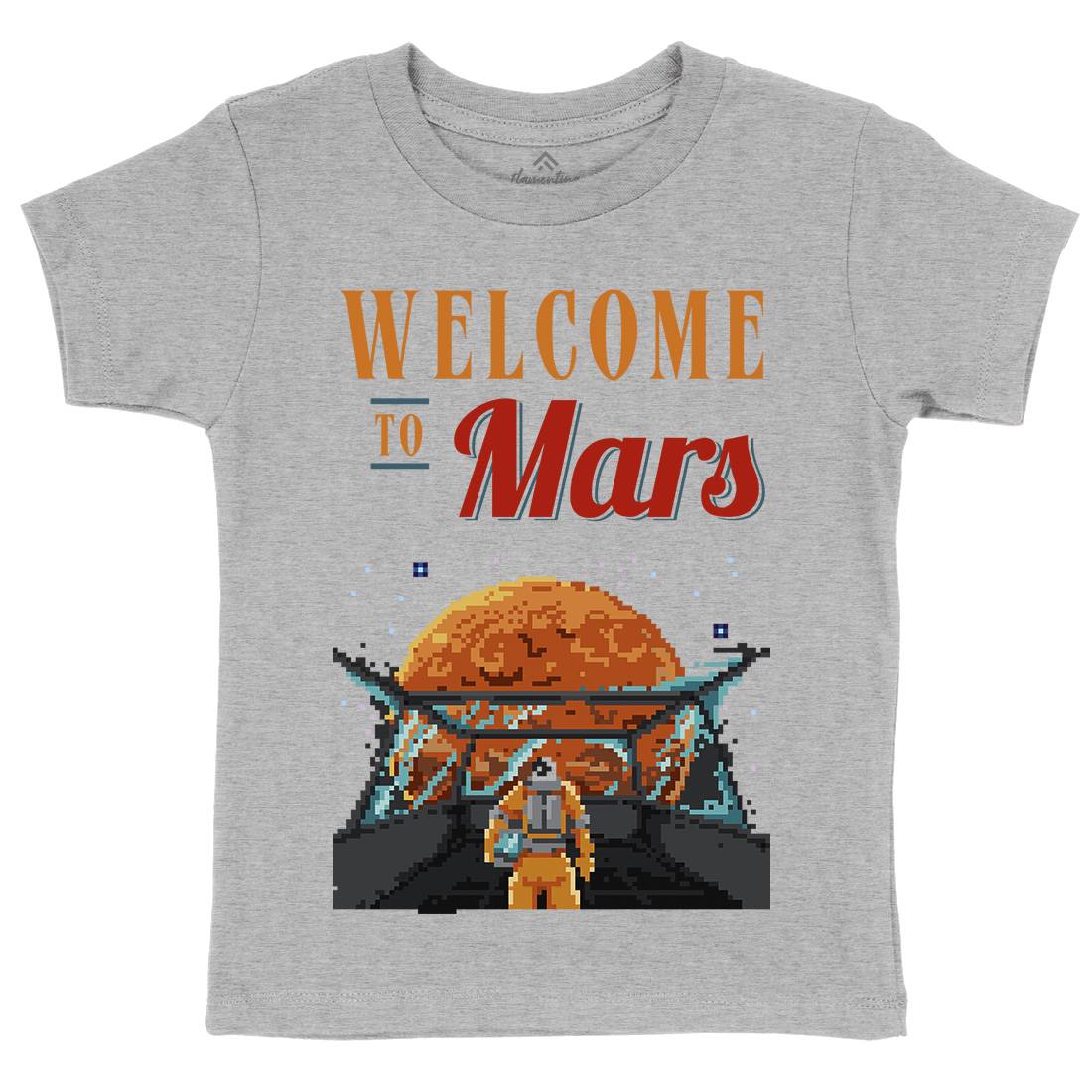 Welcome To Mars Kids Crew Neck T-Shirt Space B978