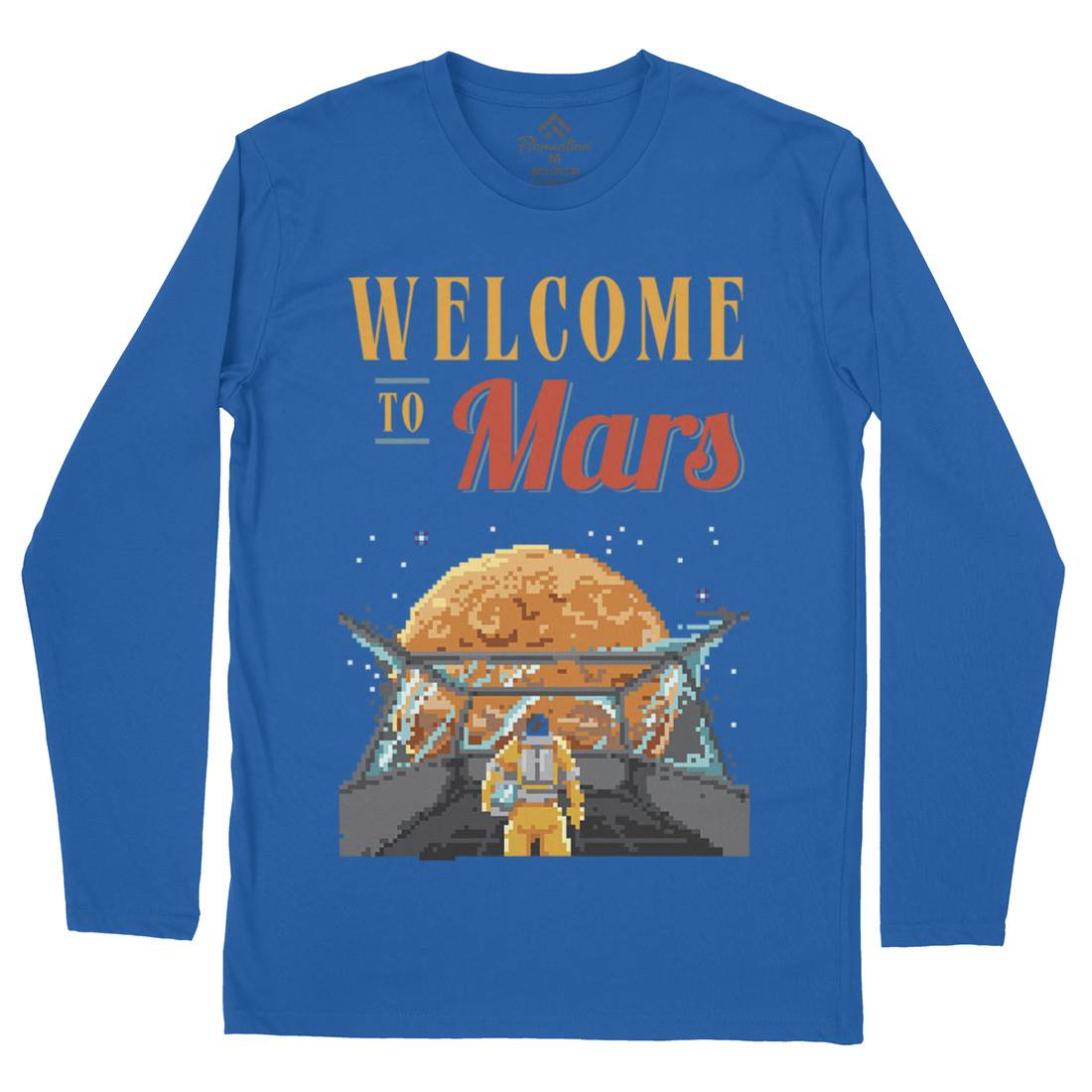 Welcome To Mars Mens Long Sleeve T-Shirt Space B978