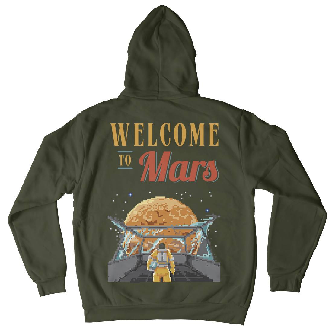 Welcome To Mars Kids Crew Neck Hoodie Space B978