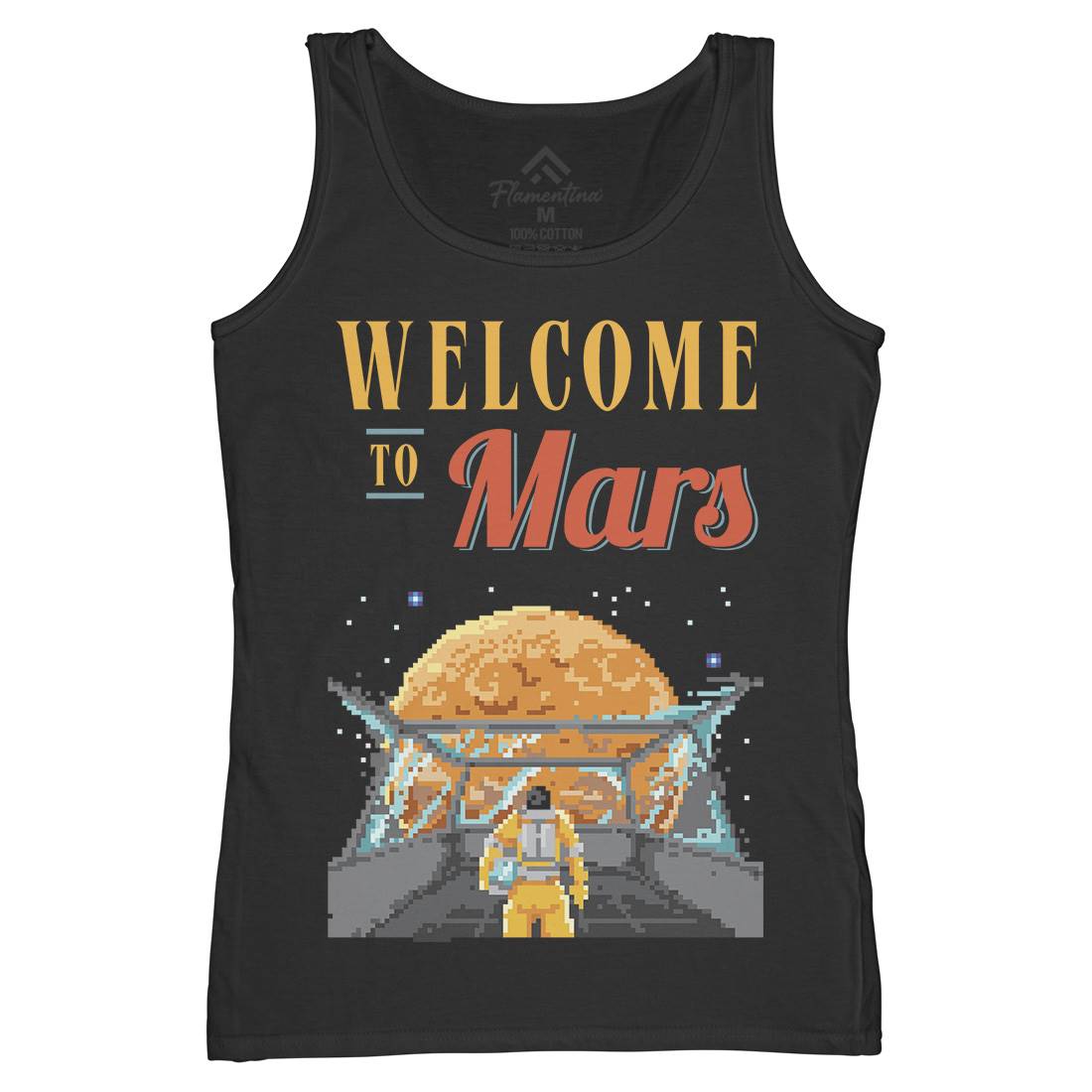 Welcome To Mars Womens Organic Tank Top Vest Space B978