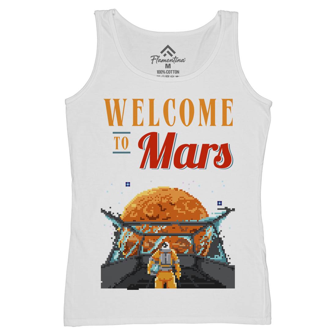 Welcome To Mars Womens Organic Tank Top Vest Space B978