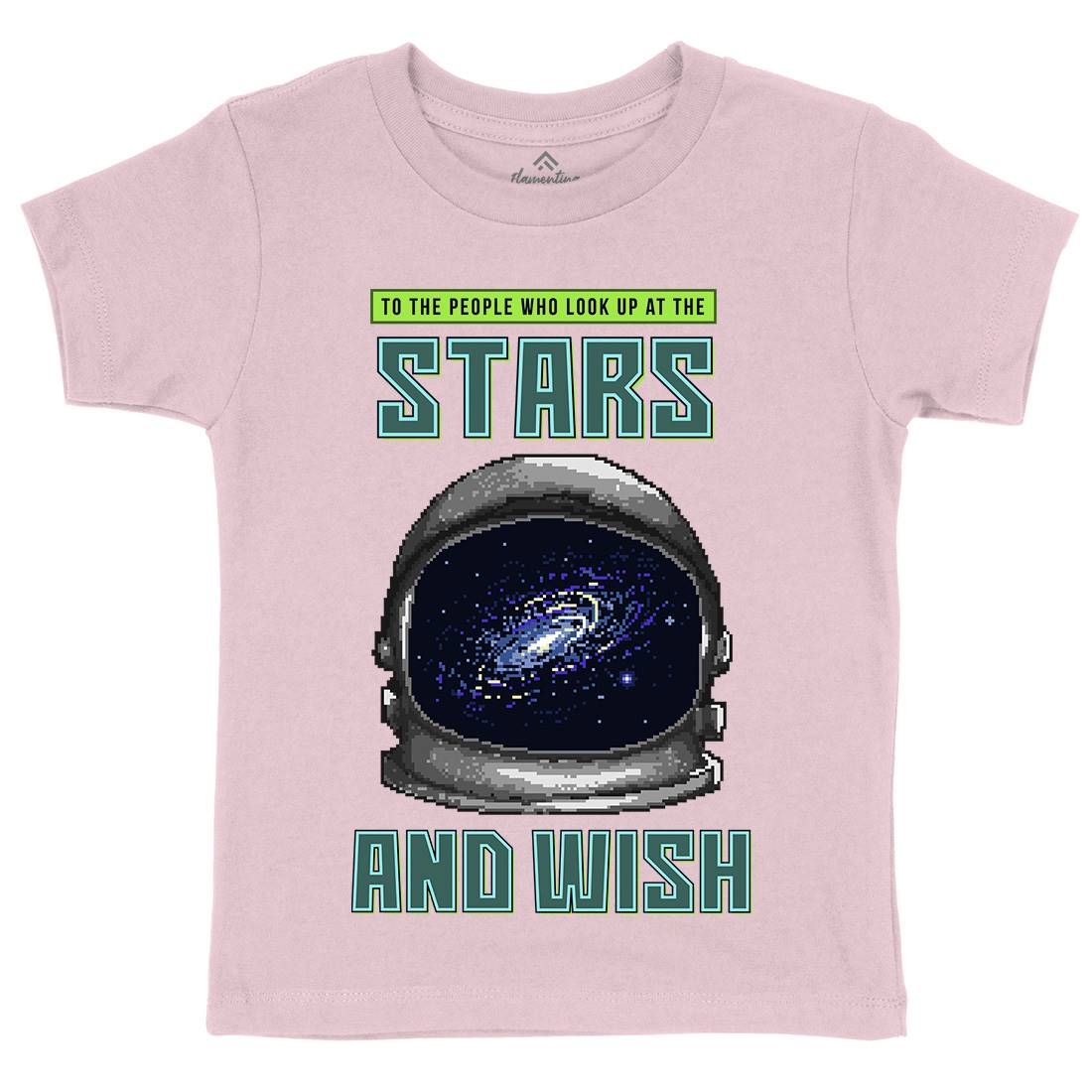 Wish Of The Stars Kids Crew Neck T-Shirt Space B979