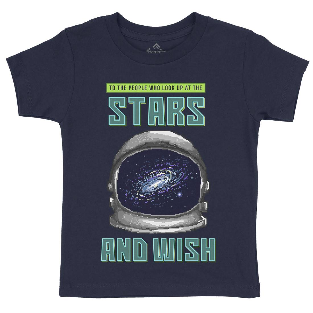 Wish Of The Stars Kids Crew Neck T-Shirt Space B979