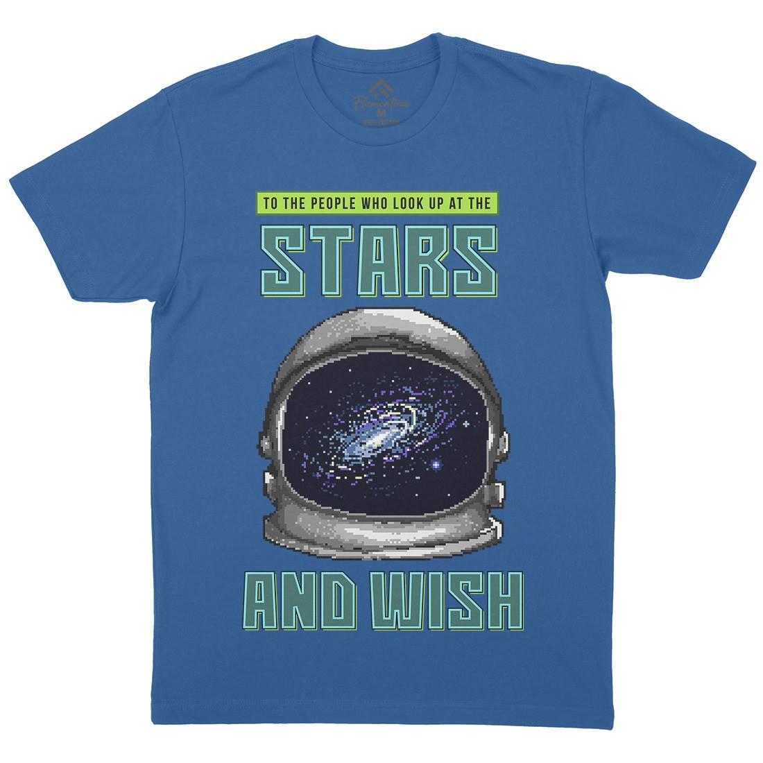 Wish Of The Stars Mens Organic Crew Neck T-Shirt Space B979