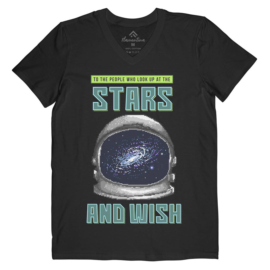 Wish Of The Stars Mens V-Neck T-Shirt Space B979