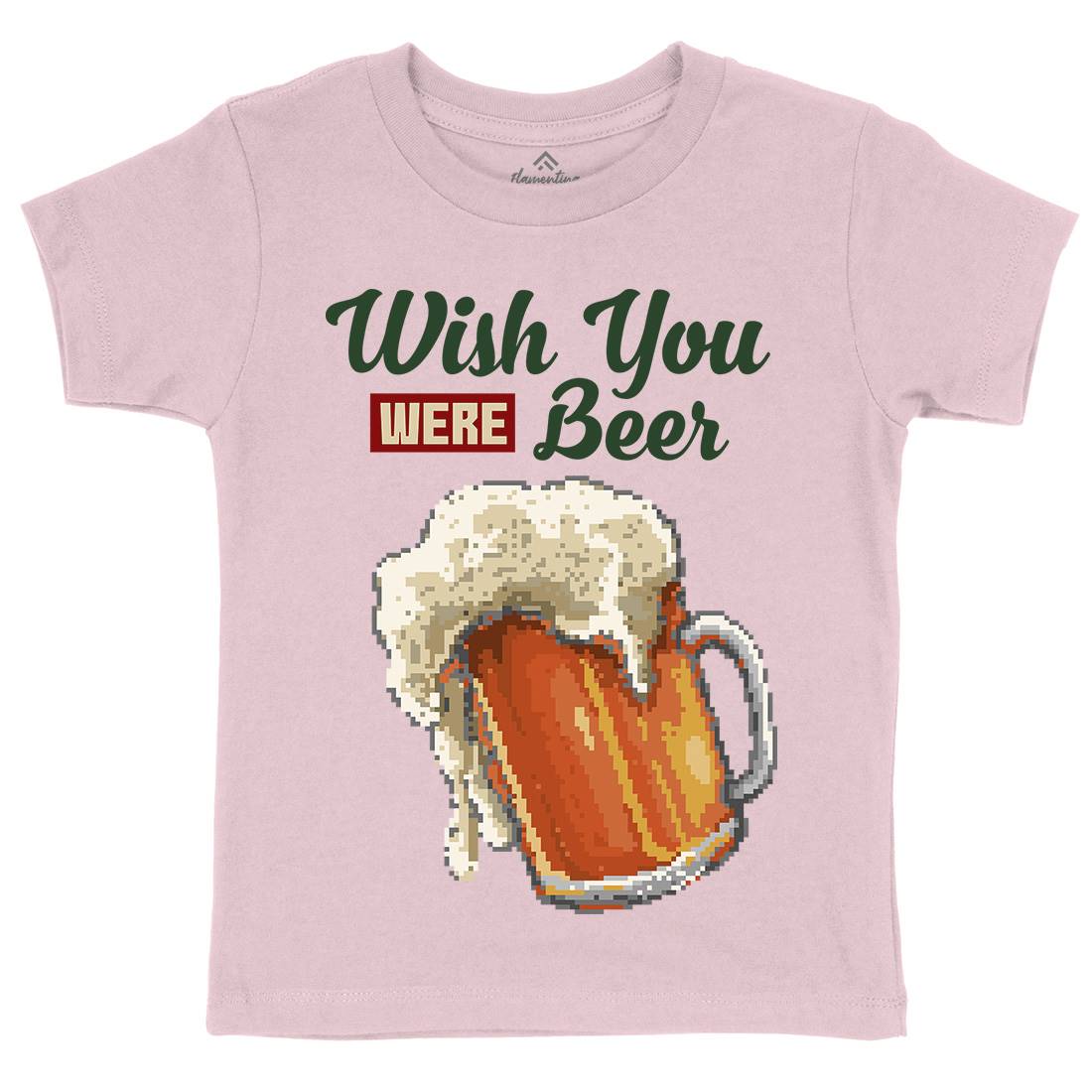 Wish Beer Kids Crew Neck T-Shirt Drinks B980
