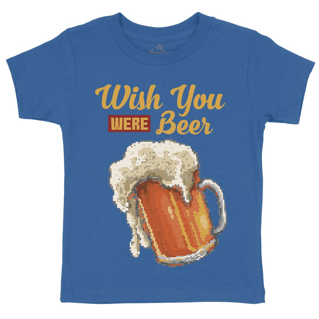 Wish Beer Kids Organic Crew Neck T-Shirt Drinks B980