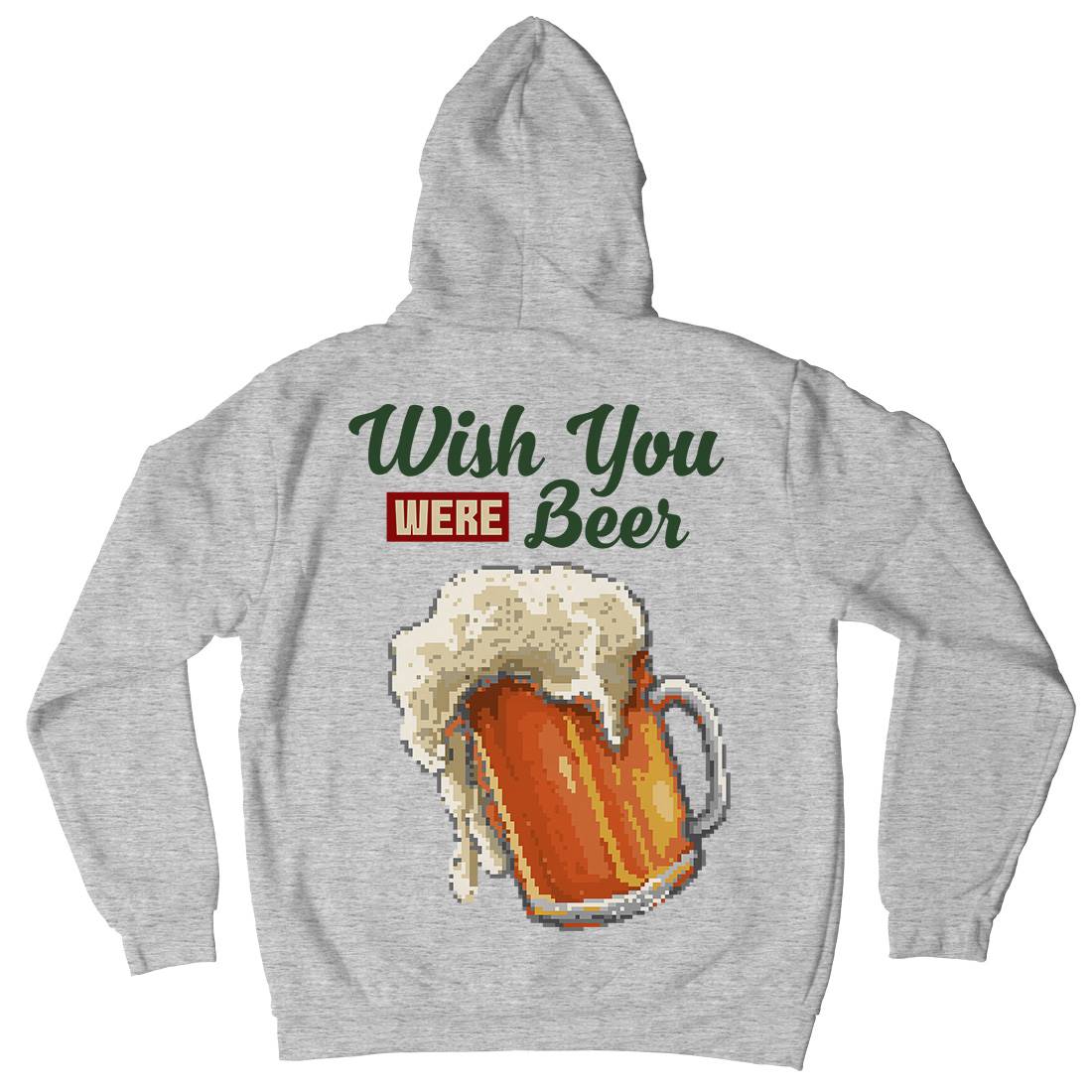 Wish Beer Mens Hoodie With Pocket Drinks B980