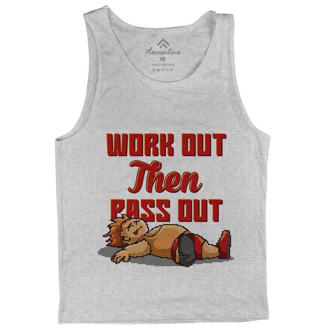 Work Out Then Pass Out Mens Tank Top Vest Geek B981