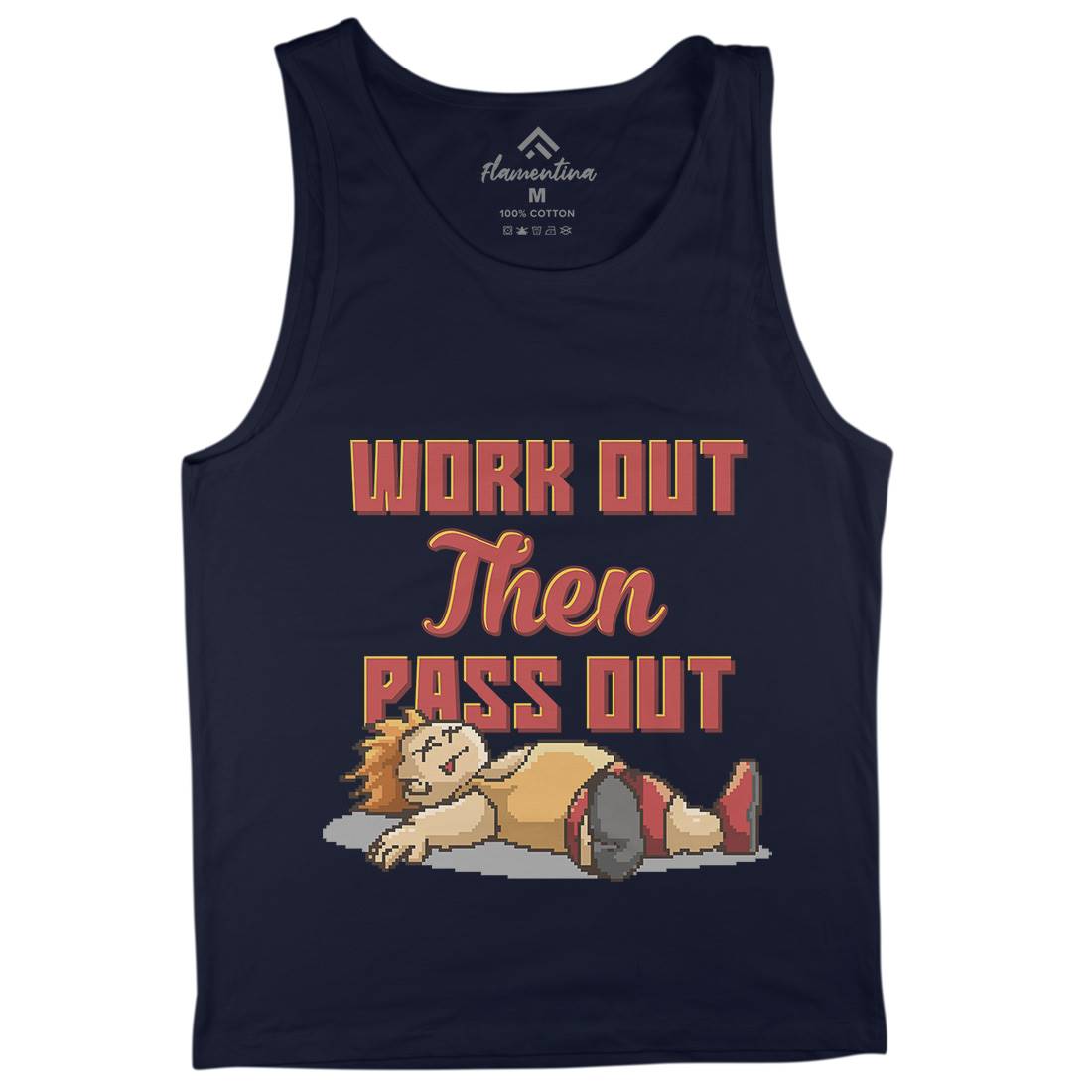 Work Out Then Pass Out Mens Tank Top Vest Geek B981