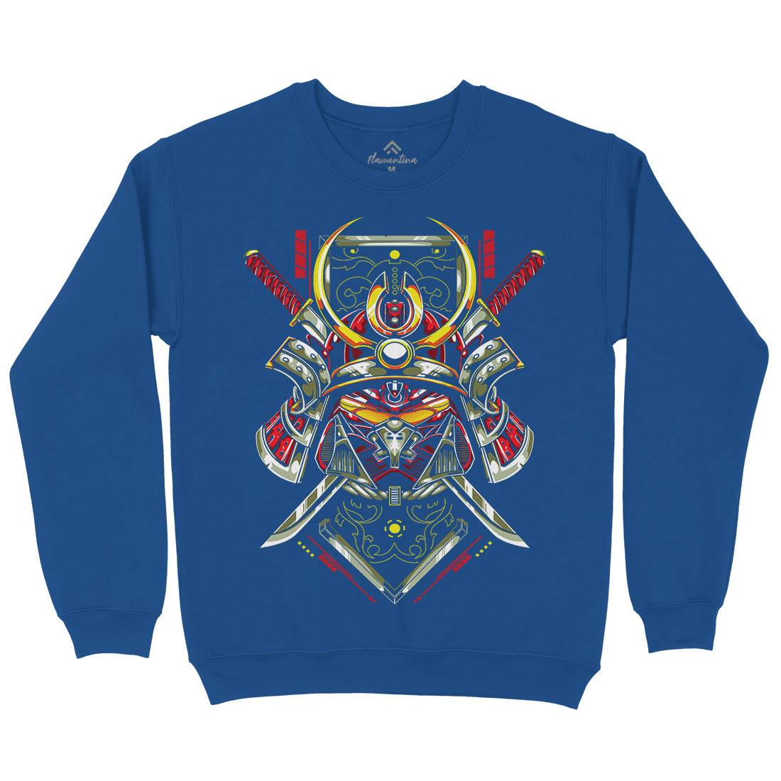 Japanese Mens Crew Neck Sweatshirt Warriors B983